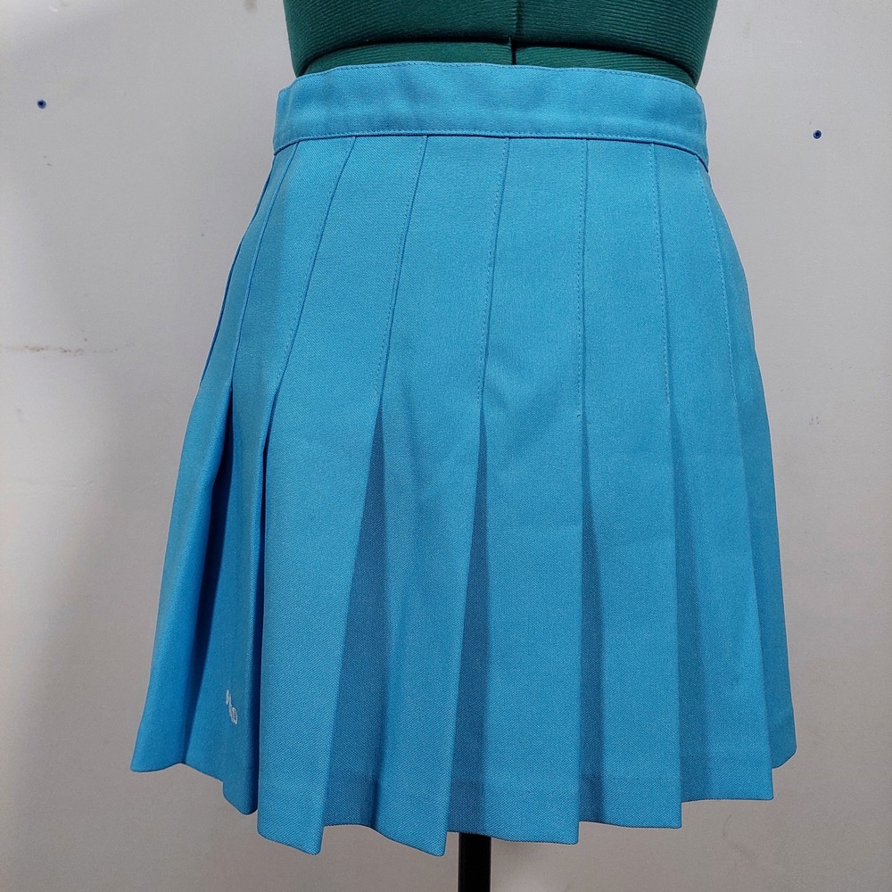 Vintage Head Sportswear Blue Pleated‎ Tennis Skirt Made in USA Size 8 Turquoise